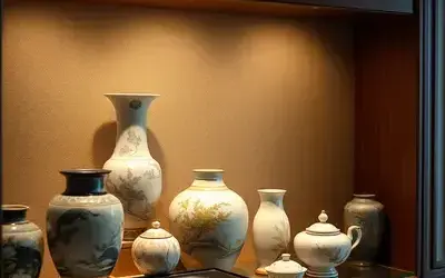 修復された日本の陶器コレクション